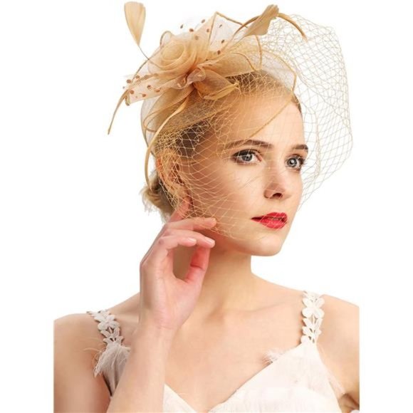 FASCINATORS Hats 20s 50s D-gold